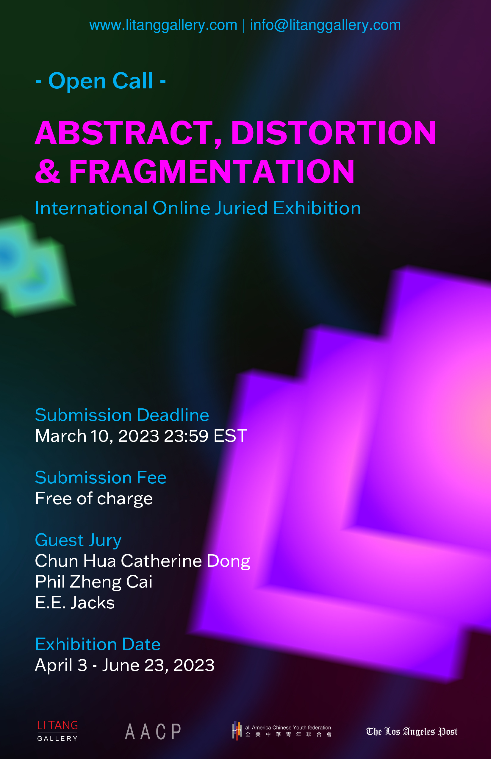 Poster Fragmentation Open Call: Abstract, Distortion & Fragmentation – Li Tang Gallery